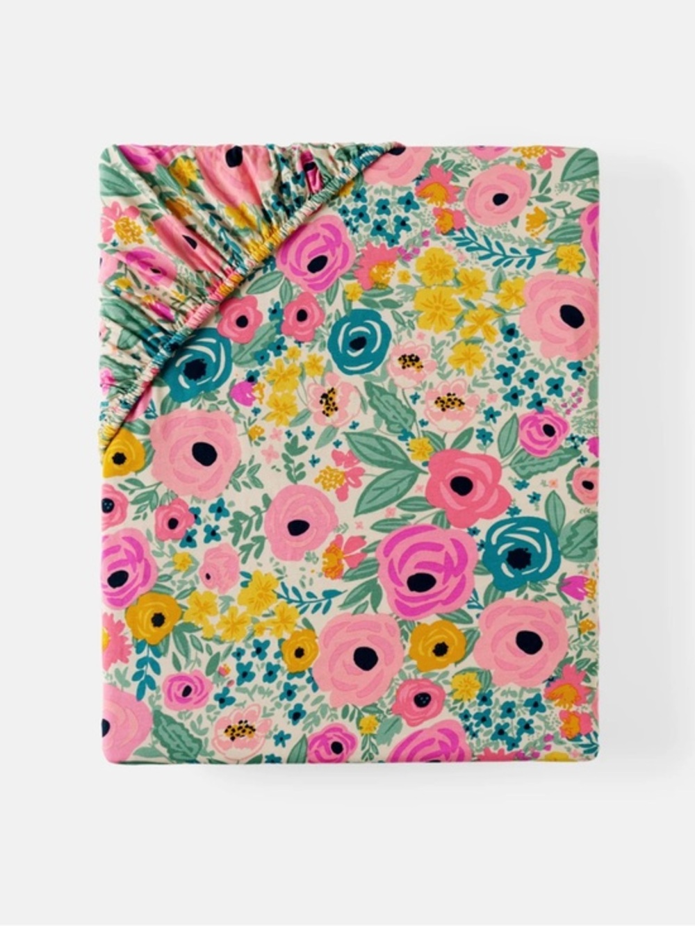 little Sleepies secret garden fitted standard crib sheet